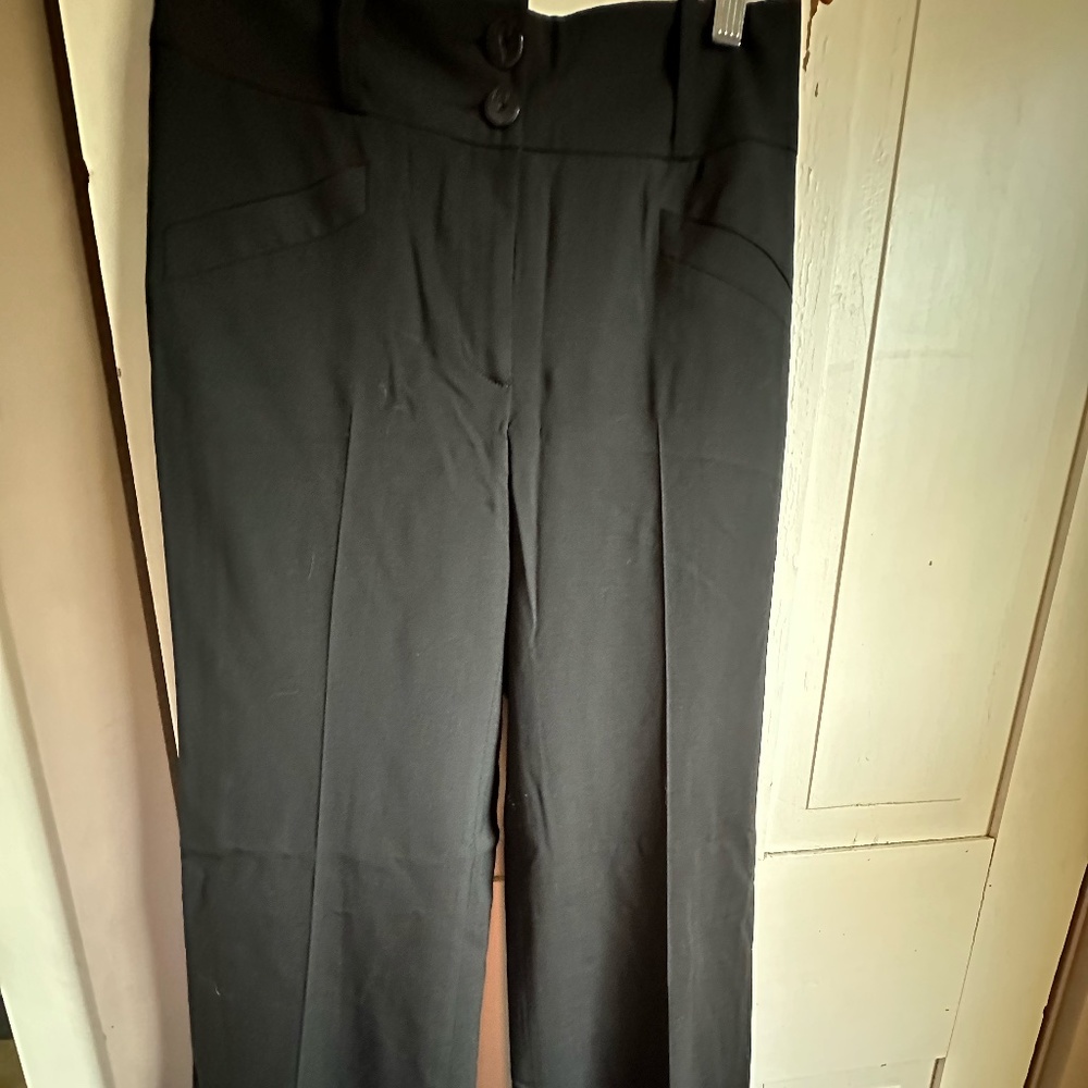 Paige Black Label All Season Stretch Wool Wide Legged Pants - Sz 2